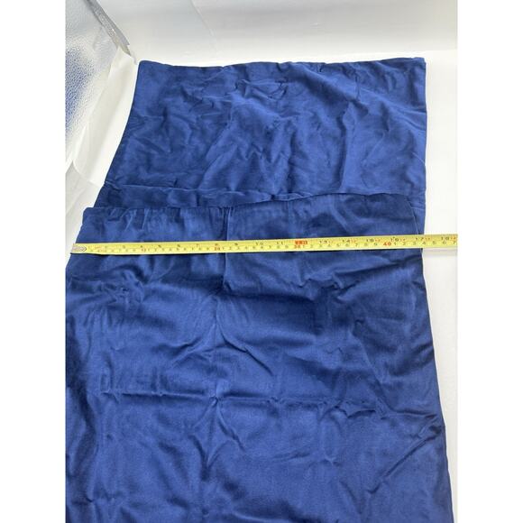 2 Pack Velvet Throw Pillow Covers 17" x 17" Navy Blue Pillow Cases New NO-Tag... - Picture 7 of 8